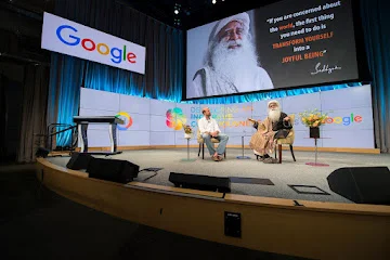 Sadhguru shared at Google